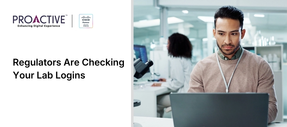 research professional analyzing data in lab