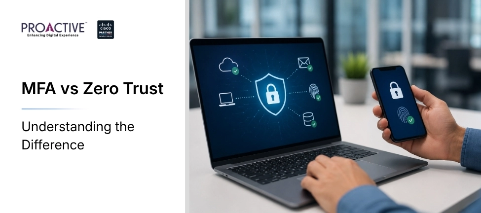 MFA vs Zero Trust authentication with secure access