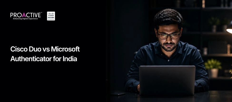 user comparing MFA apps on laptop