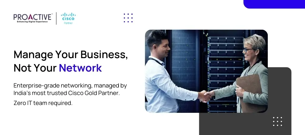 shaking hands in data center