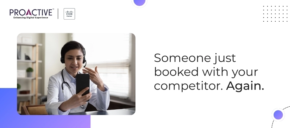 doctor using headset and smartphone