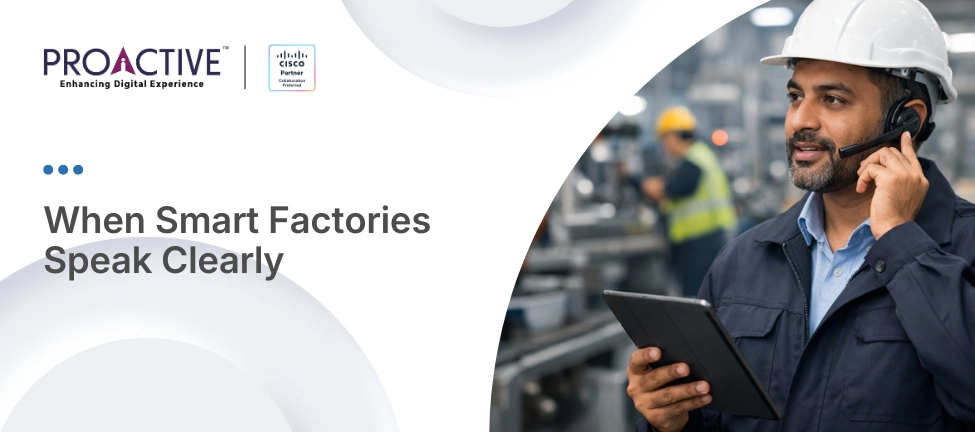 supervisor using tablet and headset on factory floor