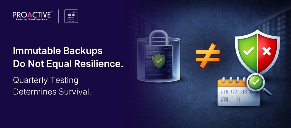 immutable backups showing risk shield