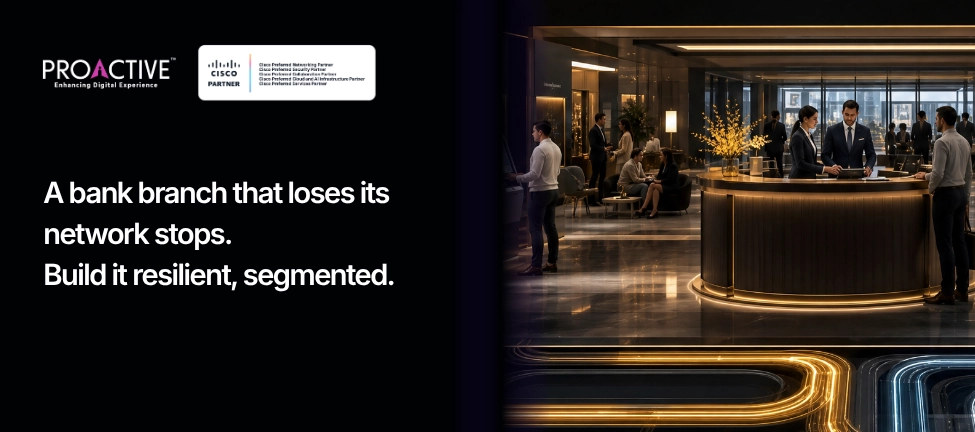 secure bank branch with segmented network architecture