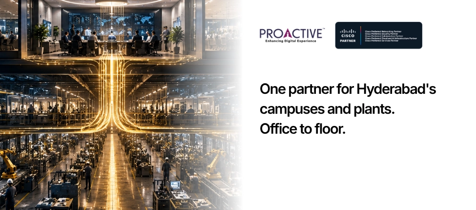 modern office connected to a smart factory