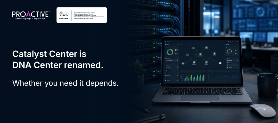 server room with network management dashboard