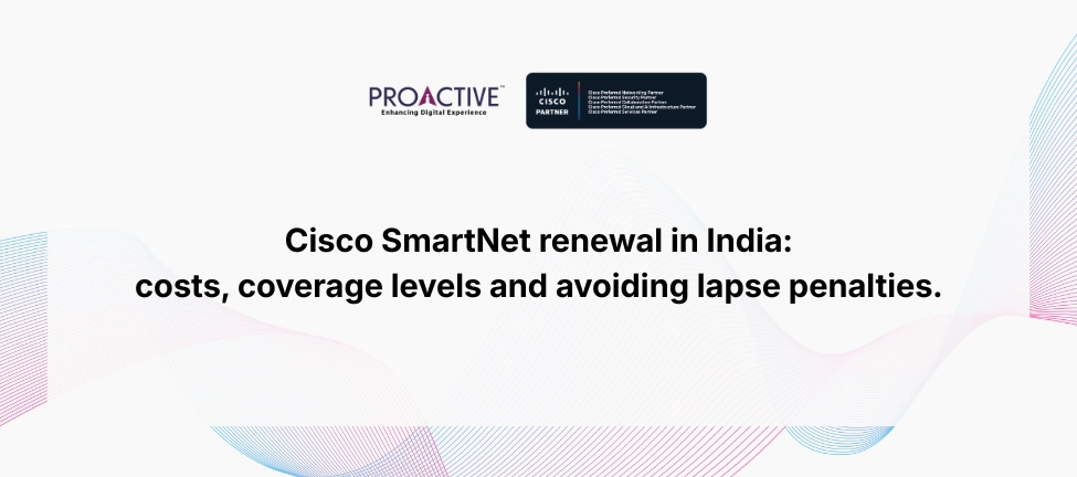 Cisco SmartNet renewal in India costs