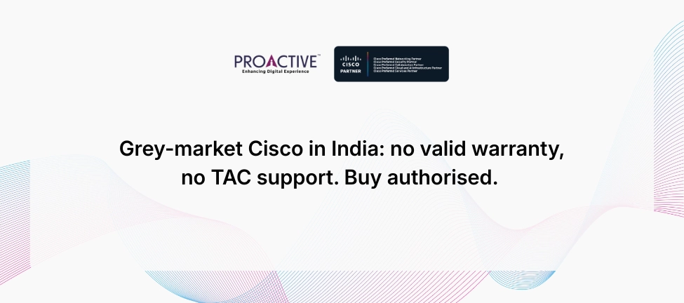 Grey-market Cisco equipment warning in India