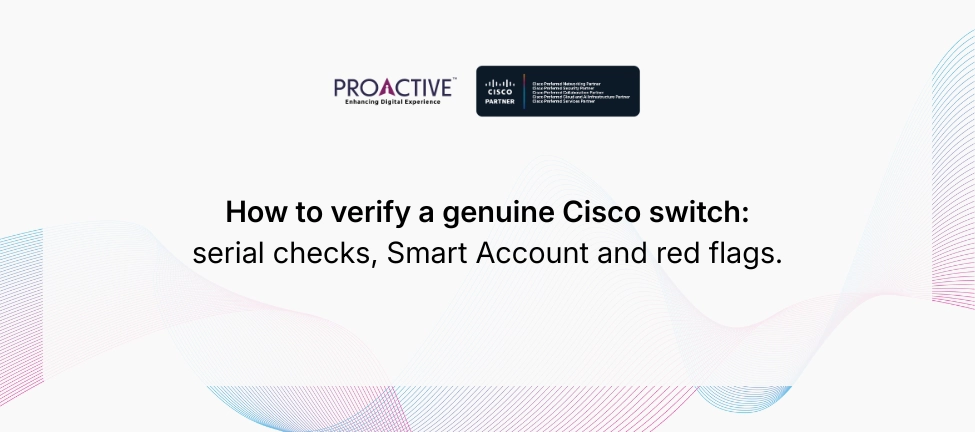 Genuine Cisco switch verification