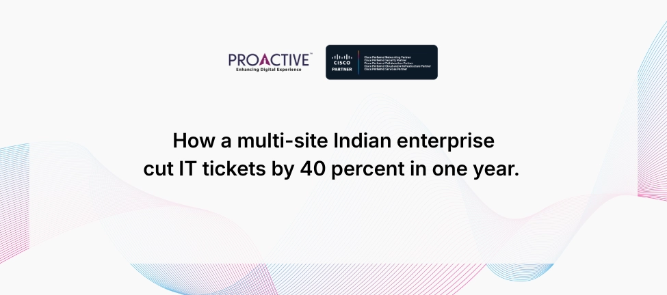 enterprise IT ticket reduction by 40 percent